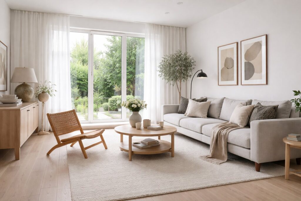 møbler i en dansk moderne stue